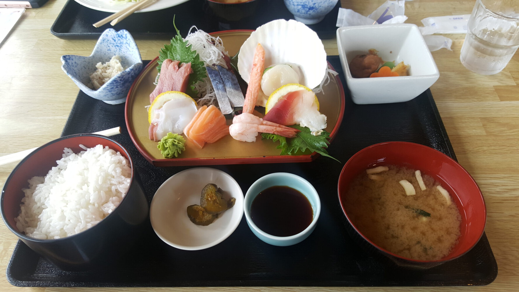 Nice lunch on the way to Kushiro.