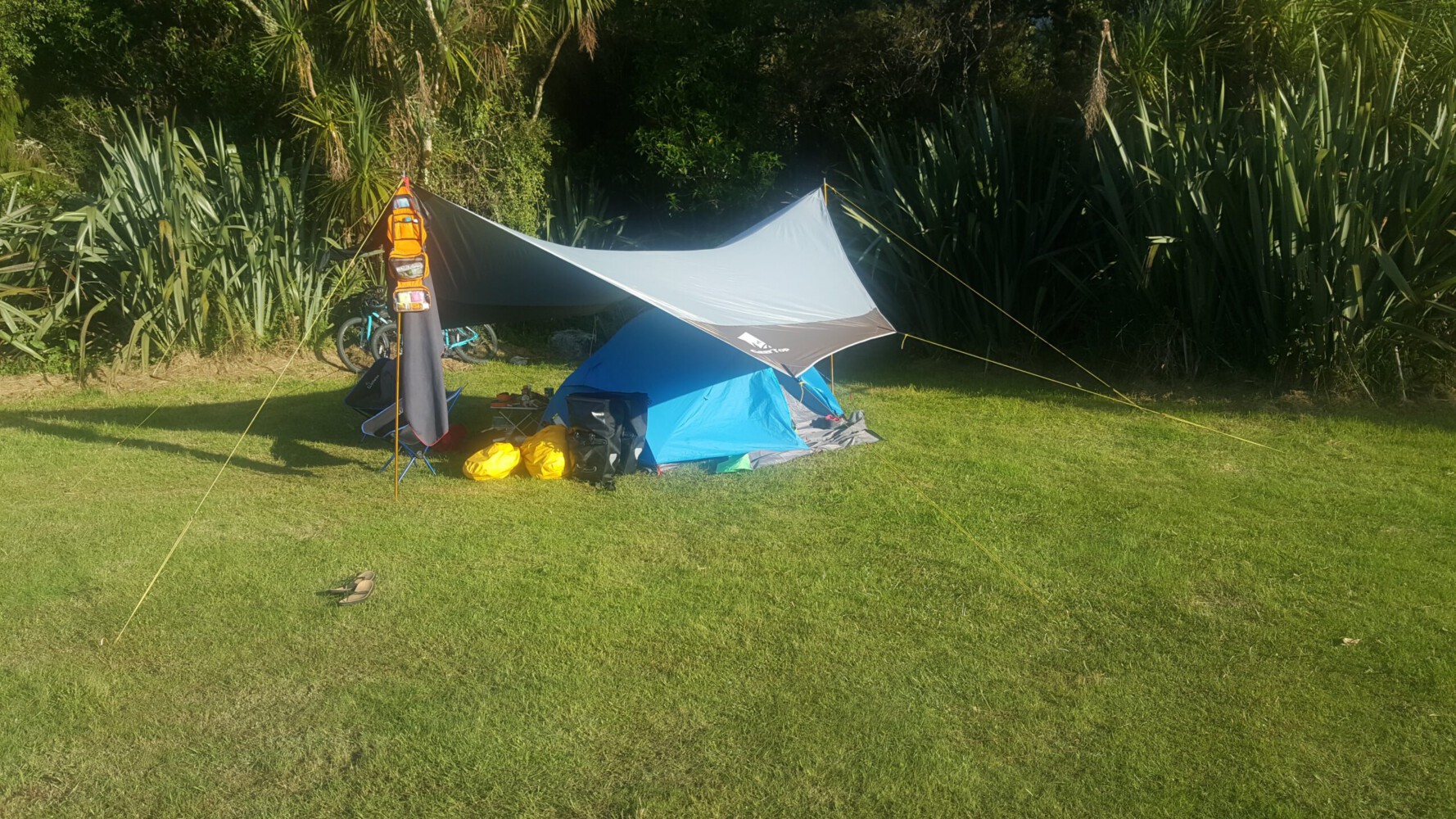Our tent at Lake Paringa.