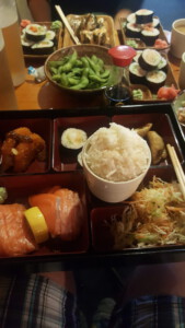 A big japanese meal in Invercargill.