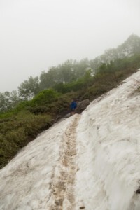 Snow on the way up to the mountain - Daisetsuzan Nationalpark.