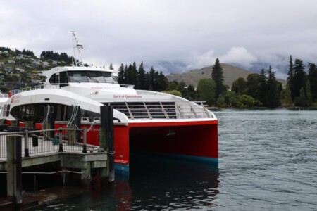 Our boat to get over Lake Wakatipu.