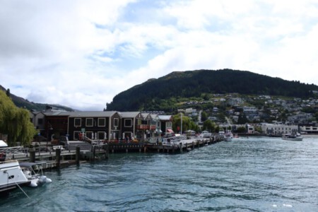 View from the boat in direction of Queenstown.