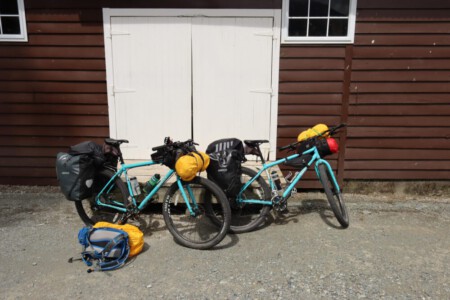 Bikes ready at Mt. Nicholas.