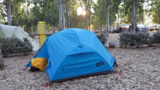 Our tent at Camping Laguna Blu in Fertilia.
