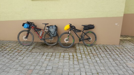 Prepared bikes for the tour