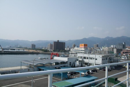View from the ferry ober Beppu.