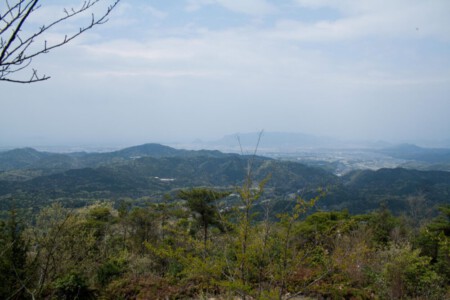 View over the area from a mountain on our way to Takamatsu.