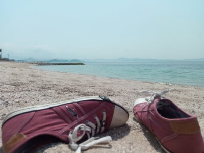 Relaxing at the beach in Akehamacho Takayama.