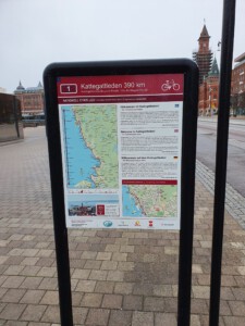 Sign of the Kattegattleden in Helsingborg.