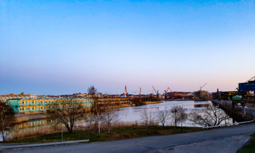 Waterfrontcabins in Göteborg.