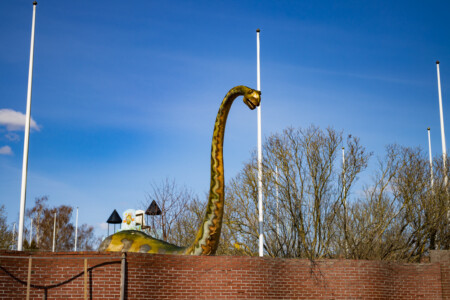 Dinosaur in an adventure park in Halmstad.