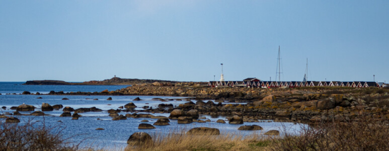 Coastline when driving in direction of Varberg.