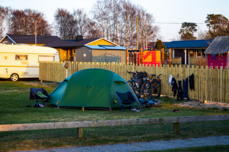 Our tent in Frillesås.