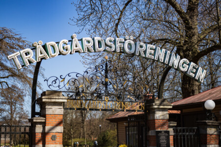 Entrance of Trädgårdsföreningen in Göteborg. A very old garden.