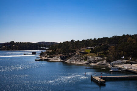View from the small bridge to Norra Stenungsund.