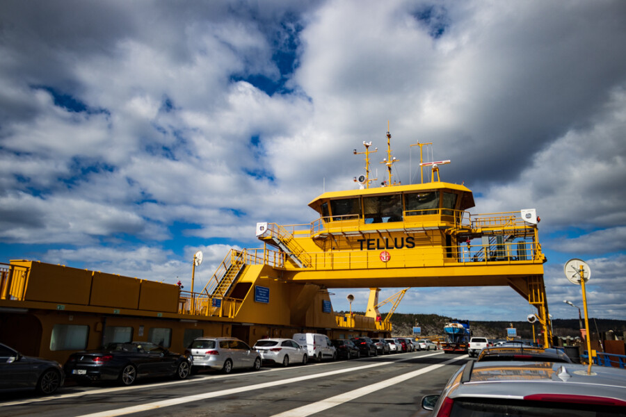 Tellus ferry from Skår to Finnsbo.