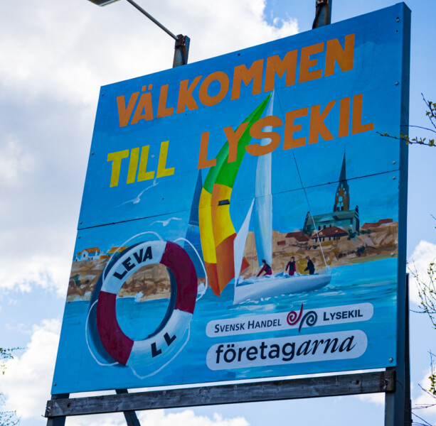 Welcome to Lysekil - sign.