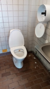 Not the nicest swedish toilet - station Mariefred.