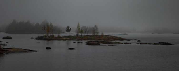 A surreal scene at lake Vänern near Mellerud.