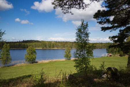 View over lake Näshultasjön.
