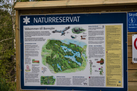 Nature reserve Bornsjön - some green spot after all the suburban areas of Stockholm.