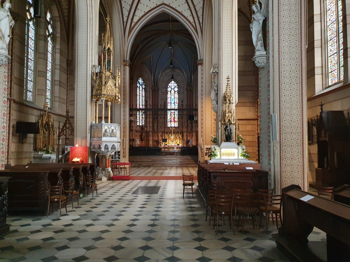 The cathedral from the inside.