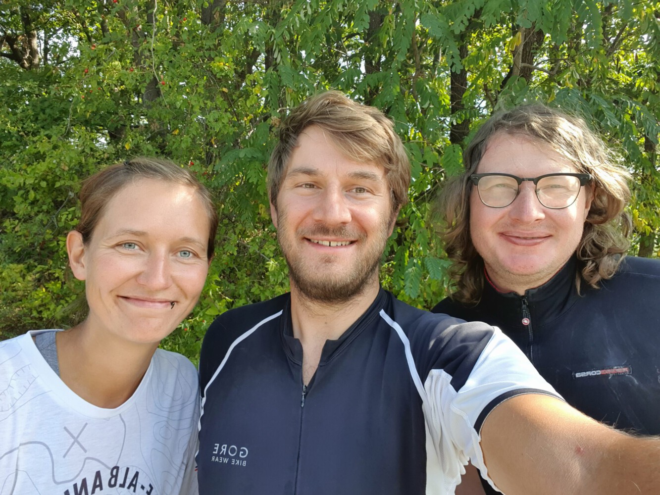 Met a guy from Belgium, Yves, also travelling the via Francigena by bike but in the other direction.